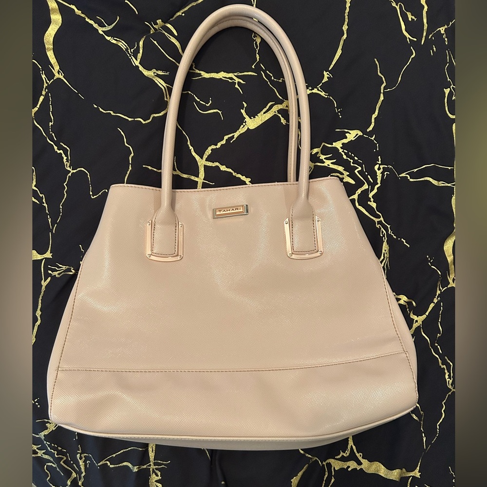 Chic Cream Satchel Bag